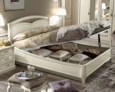 Pat cu lada lenjerie Nostalgia bianco antico